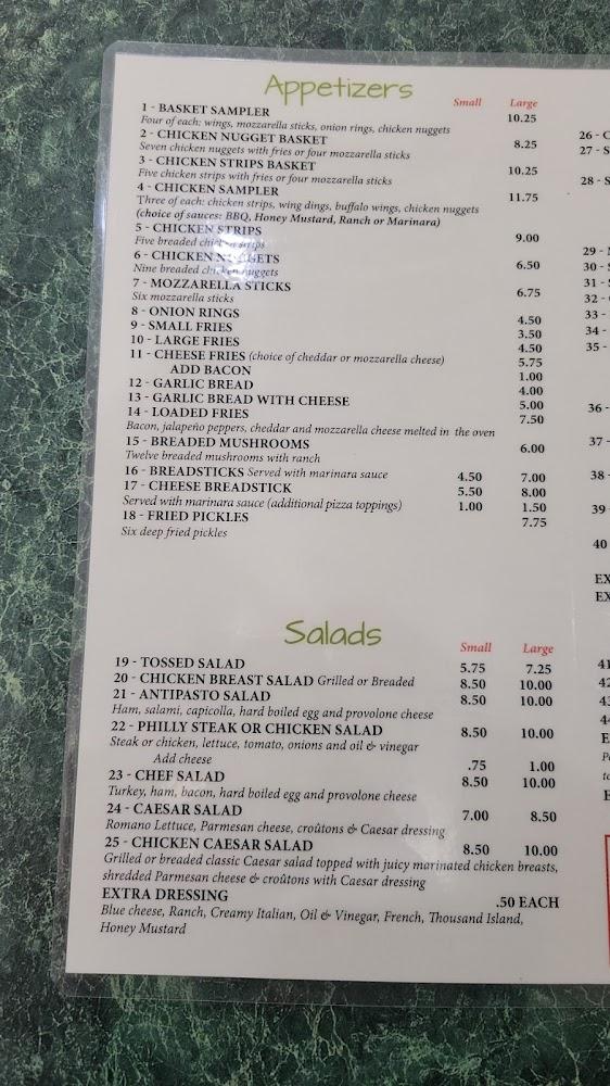 Bambino's Pizza, subs, and more Menu image 1