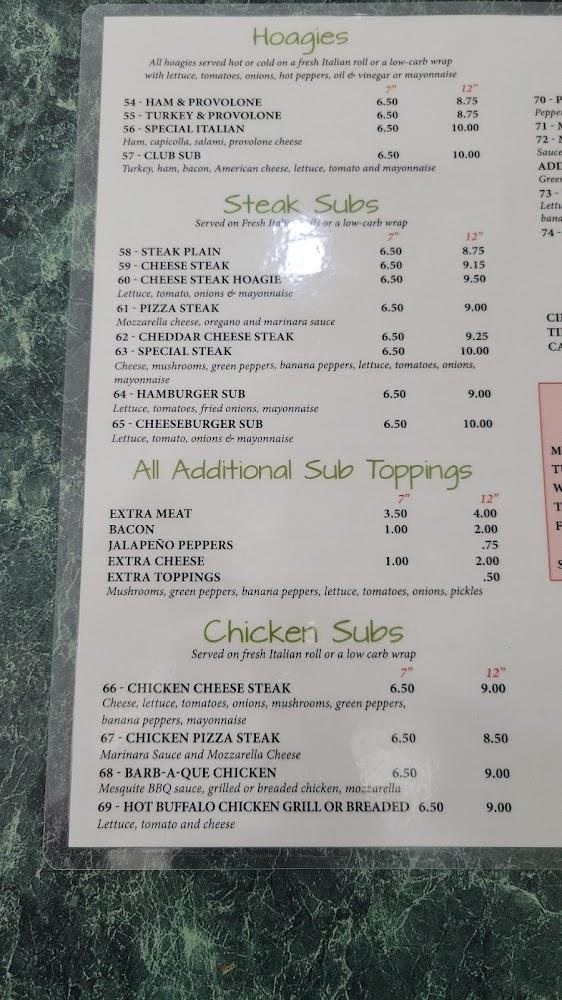 Bambino's Pizza, subs, and more Menu image 2